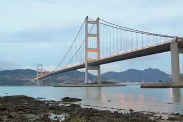 Tsing Ma Bridge at day
