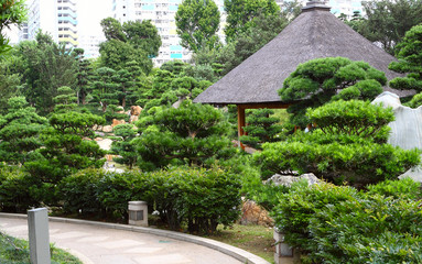 chinese style park in city