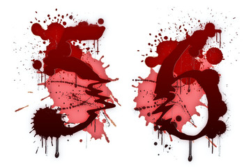 blood fonts the letter number