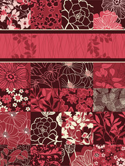 Floral vector wallpaper