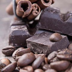 Chocolate and coffee