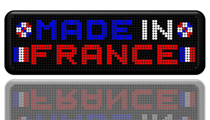 PANNEAU A LEDS MADE IN FRANCE AVEC EFFET MIROIR
