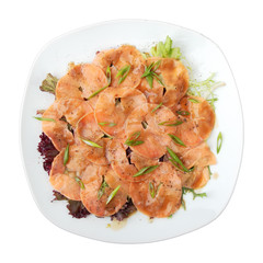 salmon carpaccio