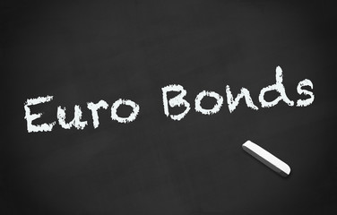Obraz premium Kreidetafel Euro Bonds