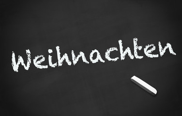 Obraz premium Kreidetafel Weihnachten