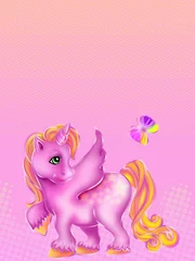 Fotobehang Pony kleine pony