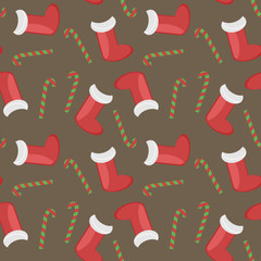 New Year and Christmas background seamless