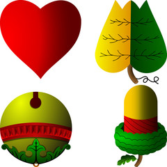 Hungarian cards symbols