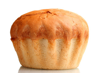 tasty white bread isolated on white