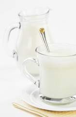 Milk in a cup