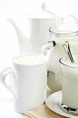 Milk in a cup