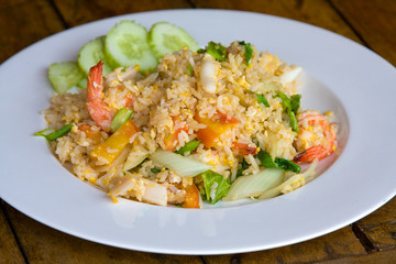 Seafood fried rice