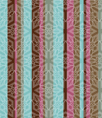Seamless striped Background 3d geometric outlined pattern