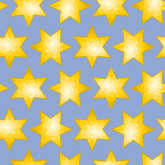 Seamless Faceted Star Background tile