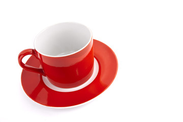 Red cup isolated