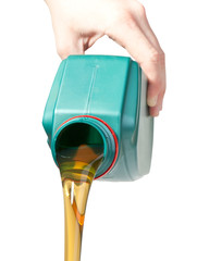 pouring oil