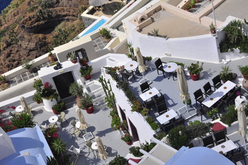Terrasses de Santorin