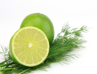 citron vert et bouquet d'aneth
