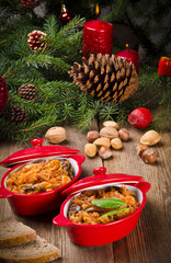 Sauerkraut mit geräuchertem Fleisch