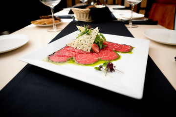 Beef carpaccio