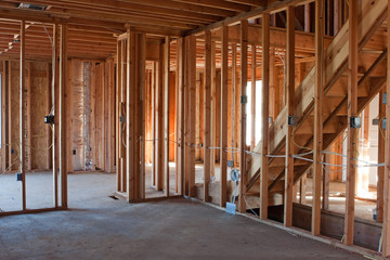 Unfinished New Construction Framing - 37723652