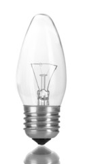 Light bulb isolated on white