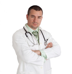 Fototapeta premium Doctor with hands folded.