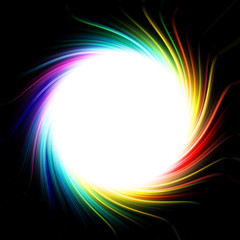 colorful elliptical frame design