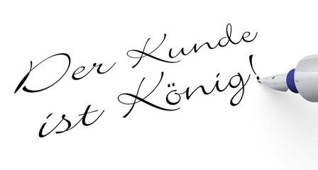 Stift Konzept - Der Kunde ist K&ouml;nig
