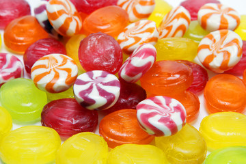 Fototapeta na wymiar kolorowe cukierki karmelowe