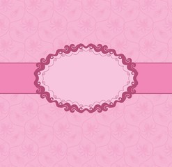 Template frame design for greeting card . Seamless background.