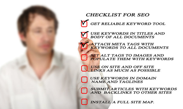Presentation of SEO checklist