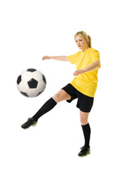 Fototapeta na wymiar Soccer Woman