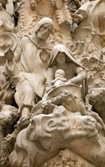 Fototapeta premium Jésus et la Sainte Famille Sagrada Familia Barcelone