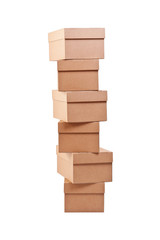 Brown cardboard boxes
