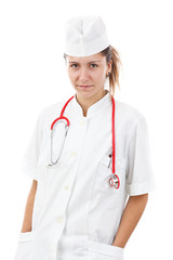 doctor woman with stethoscope