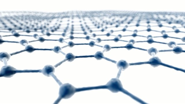 Graphene Sheet on White Background
