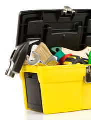 set of tools in toolbox