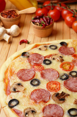 Pizza on the table