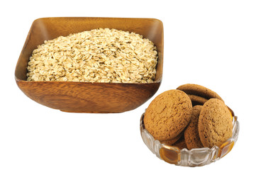 Oat flakes and biscuits