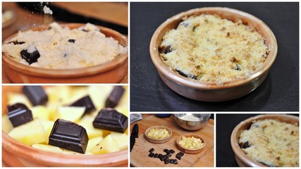 Préparation Crumble Pomme Chocolat