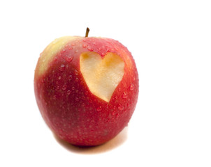 Plakat pomme coeur amour