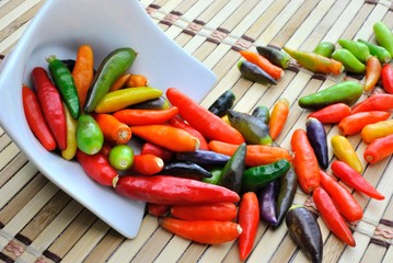 Peperoncini di vari colori