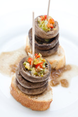 Tapa de champiñones rellenos