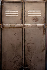 Old metal locker