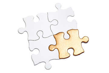 Obraz premium Golden Puzzle