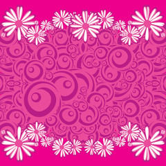 pattern with daisies