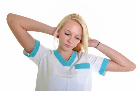 Beau jeune m&eacute;decin