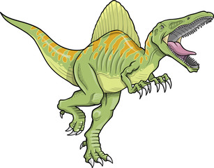 Spinosaurus Dinosaur Vector Illustration
