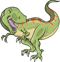 Tyrannosaurus Dinosaur Vector Illustration